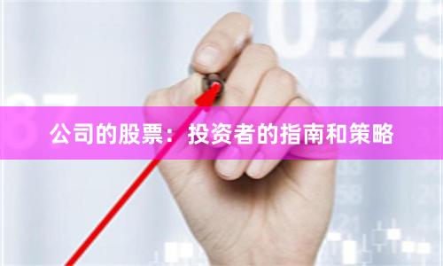 公司的股票：投资者的指南和策略