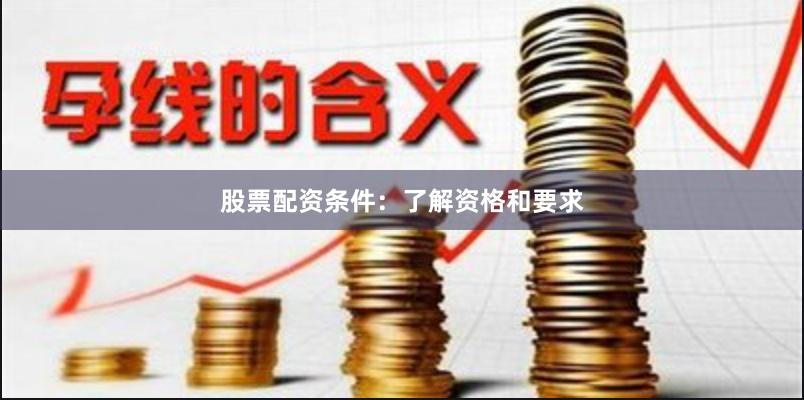 股票配资条件：了解资格和要求